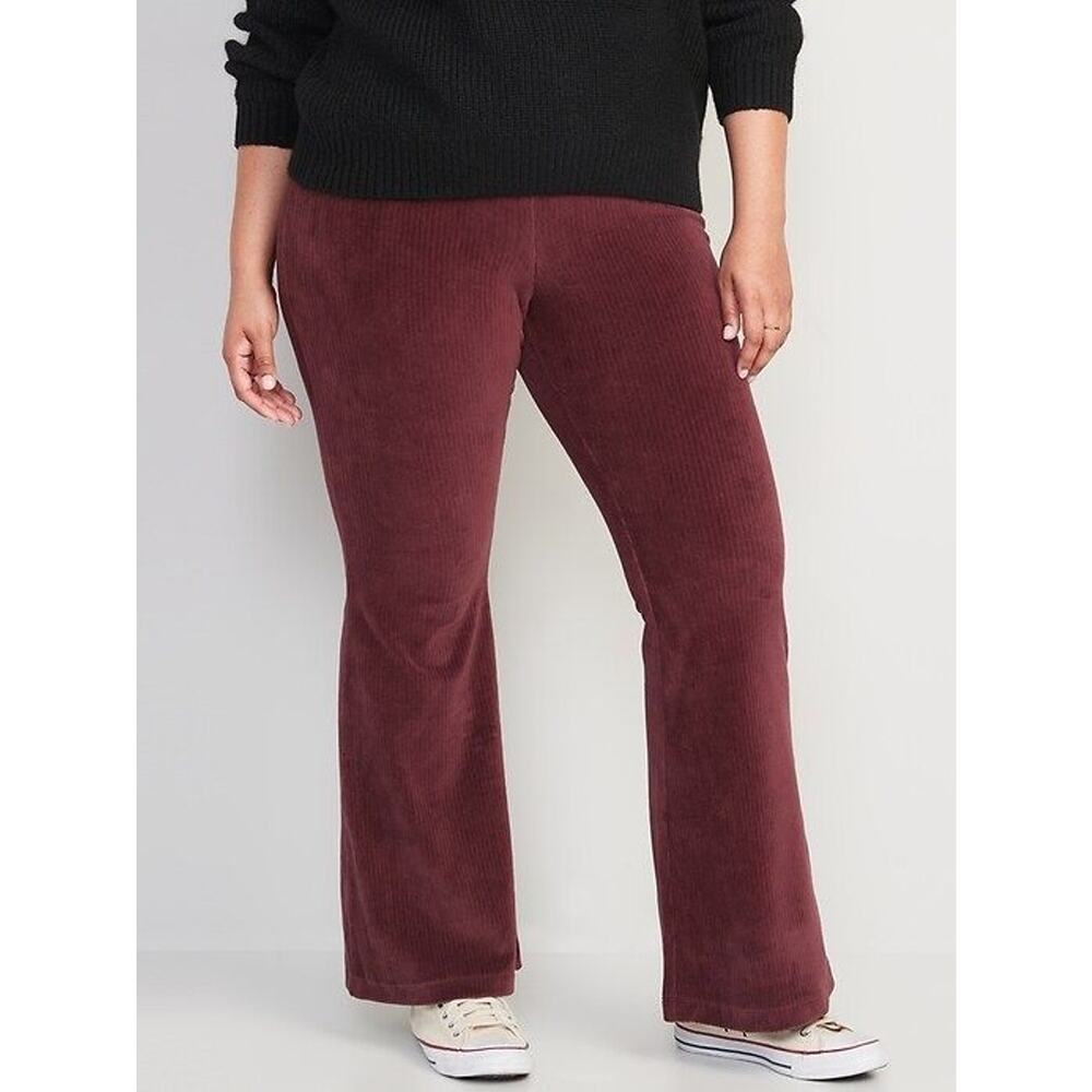 Old Navy Corduroy Flared Pants Women 2X Cozy Soft Fall Style